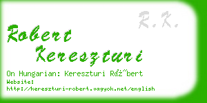 robert kereszturi business card